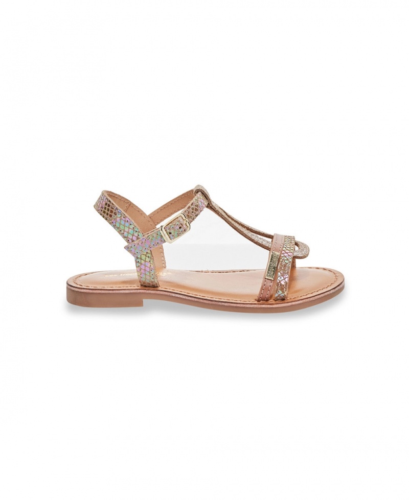 Sandales Les Tropeziennes BADA Nude Iridescent Enfant|EYLK-16629063